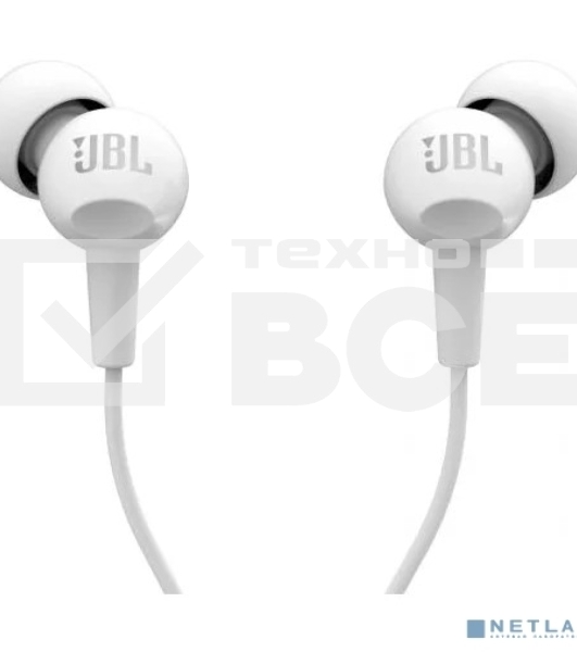 Наушники JBL C100SIU белый