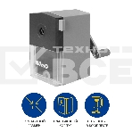 Точилка для карандашей механическая Kw-Trio 305Agr 1 отверстие 8мм пластик серый, фото3