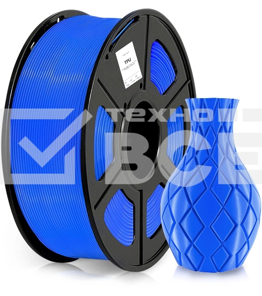 Пластик для принтера 3D Cactus CS-3D-TPU-0.8KG-BLUE TPU d1.77мм 0.8кг 1цв.