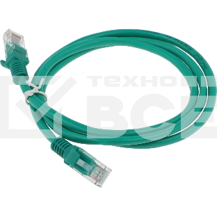 Патч-корд Premier PP12-1M/G 1000Гбит/с UTP 4 пары cat5E CCA molded 1м зеленый RJ-45 (m)-RJ-45 (m)