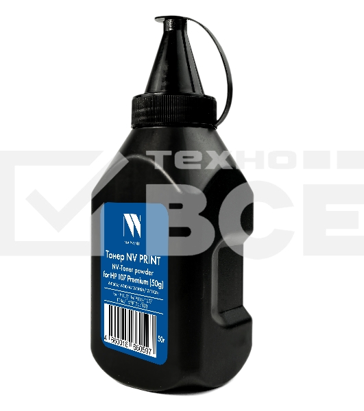 Тонер NV PRINT для HP 107 Premium (W1106A, W1107A, W1105A, W1110A) (50г) HP 107, MFP135/137, 108a, MFP136/138 совместимый