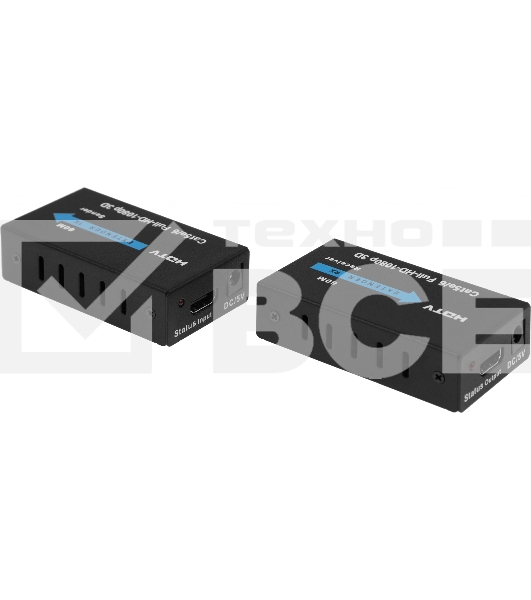 Адаптер аудио-видео Premier 5-877 HDMI (f)/RJ45 черный