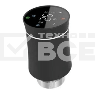 Терморегулятор для радиатора Moes ZigBee Smart Radiator Valve Thermostat черный модели ZTRV-BY-100