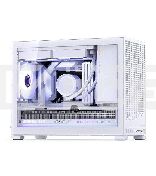 Корпус без блока питания Case JONSBO D32 PRO, Mini-Tower, TG, no fan, 2xUSB-A 3.2 + 1xUSB-C 3.2, mATX, mDTX, mITX White