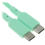 Кабель QUMO 32970 Type-C на Type-C, силиконовый, 1м, 3A, 60W, PD (зеленый), фото4