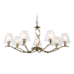 Люстра Ambrella light LH57093/7 BS/FR латунь/белый матовый E14/7 max 40W D840*790, фото9