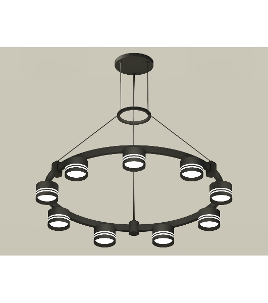 Светильник Ambrella light XR92051903/9 SBK/FR черный песок/белый матовый GX53  (A9205, C9242, N8478)