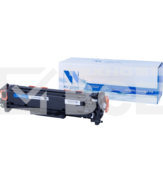 Картридж лазерный NV Print совместимый HP CC530A/Canon 718 Black для LJ Color CP2025/Canon i-SENSYSLBP-7200C(3500k)