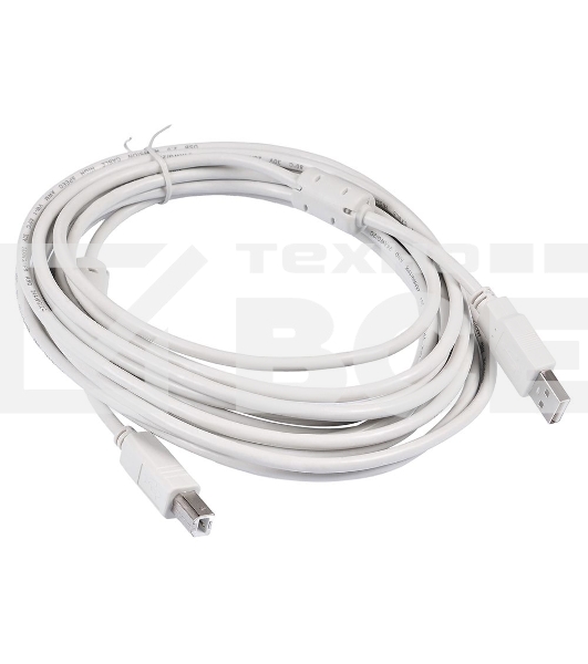 Кабель USB2.0 Buro USB A (m)/USB B (m) 5м феррит.кольца