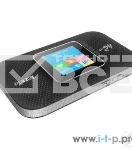 Мобильный роутер Tenda 4G185 4G LTE, встроенная батарея 2100 мАч; поддержка карт памяти до 32Гб