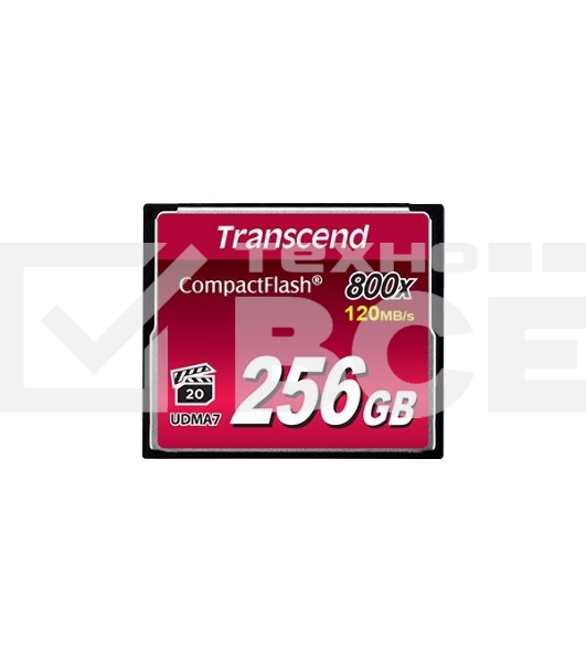 Флеш карта CF 256GB Transcend, 800X