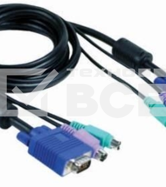 Переключатель D-Link DKVM-CB Кабель KVM длиной 1,8 м с разъемами PS2