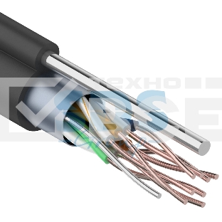 Кабель витая пара PROconnect FTP 4PR 24AWG, CAT5e, наружный (OUTDOOR) + ТРОС*1 (бухта 305 м)