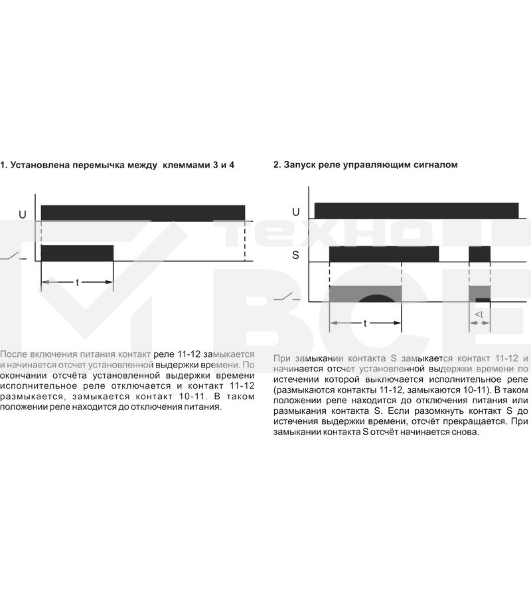 Реле времени RV-02 (задержка выкл. (1-120сек) 230В 16А 1перекл. IP20 монтаж на DIN-рейке) F&F EA02.001.008