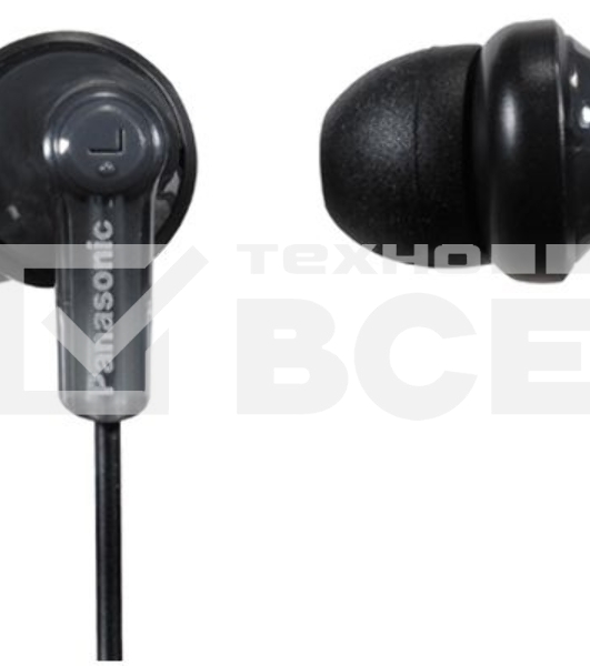 Наушники вкладыши Panasonic RP-HJE120 1.1м черный проводные в ушной раковине (RP-HJE120EEK)