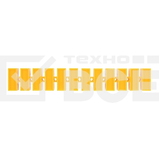 Клеммная винтовая колодка KВ-25 10-25, ток 60 A, полиэтилен желтый Rexant (10 шт./уп.)