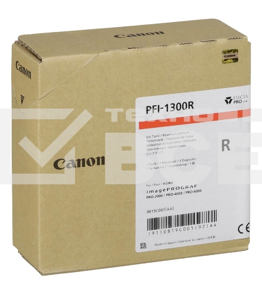 Картридж струйный Canon PFI-1300 красный