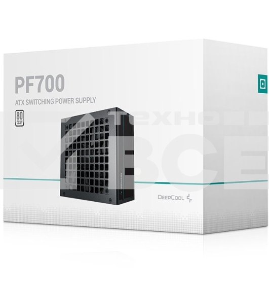 Блок питания Deepcool / GamerStorm PF700, 700Вт, 80 PLUS, 120мм, черный