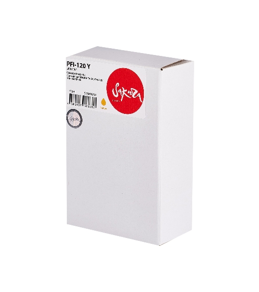 Картридж струйный Sakura 2888C001 ( PFI-120 Y) для Canon, желтый, 130 мл.