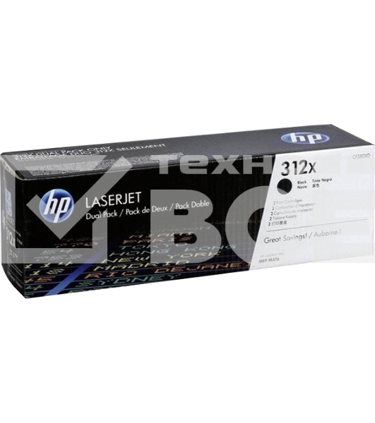Тонер Картридж HP 312A CF380X черный для HP CLJ Pro M476 (4400стр.)