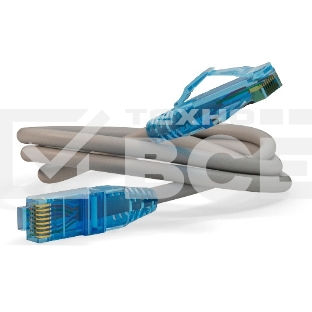 Патч-корд Hyperline PC-LPM-UTP-RJ45-RJ45-C6-10M-LSZH-GY Патч-корд U/UTP, Cat.6, LSZH, 10 м, серый