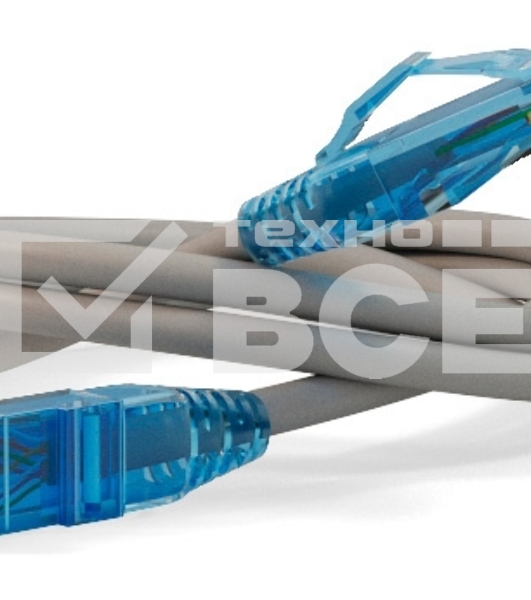 Патч-корд Hyperline PC-LPM-UTP-RJ45-RJ45-C6-10M-LSZH-GY Патч-корд U/UTP, Cat.6, LSZH, 10 м, серый