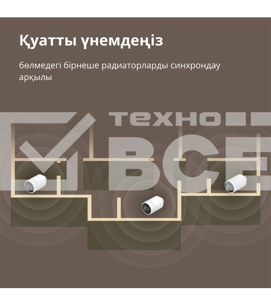 Термоголовка Aqara Smart Radiator Thermostat E1 (SRTS-A01) для радиат. резьбовой