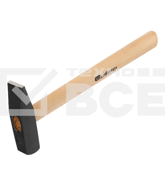 Молоток слесарный Сибртех, 800 г, квадратный боек, деревянная рукоятка