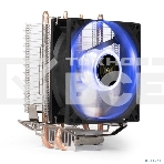 Кулер для процессора ExeGate Wizard EXX200-PWM.BLUE серебристый, 90 мм, алюминий/медь, 2400 об/мин, 24 дБ, 4 pin, 95 Вт, 130 мм, фото2