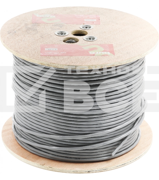Кабель сетевой Buro BU-COP-055-FTP FTP 4 пары cat6 solid 0.55мм Cu 305м серый