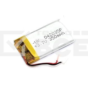 Аккумулятор Li-Pol (батарея) 4*20*35мм 2pin 3.7V/350mAh