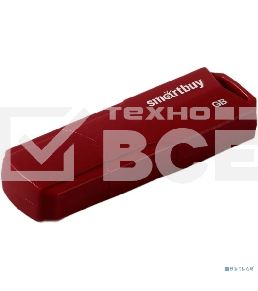 Флеш диск SmartBuy 4GB CLUE Burgundy (SB4GBCLU-BG)
