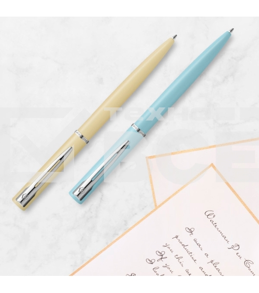 Ручка шариковая Waterman Graduate Allure Pastel Colors (2105224) Baby Blue Lacquer M син. черн. подар.кор.