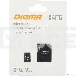 Флеш карта microSDXC 64Gb Class10 Digma CARD30 + adapter, фото3