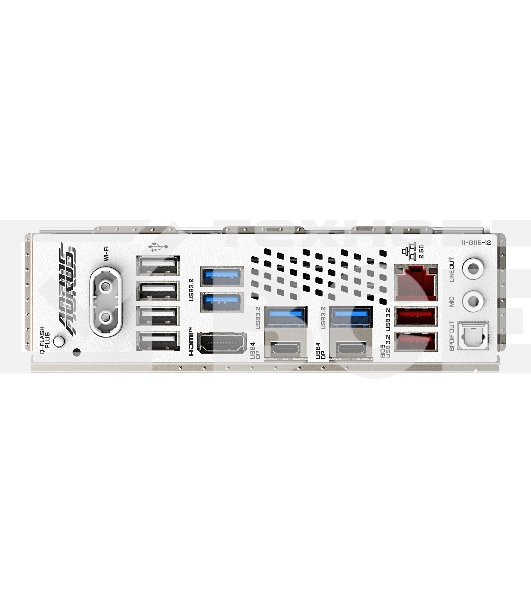 Материнская плата Gigabyte X870 AORUS ELITE WIFI7 ICE, AM5, AMD X870, 4xDDR5, 4xSATA, 4xM.2, 1xPCI-E 5.0 x16, 1xPCI-E 4.0 x4, 1xPCI-E 3.0 x2, 1xHDMI, 1x 2.5Gb LAN, 2xUSB-C 4.0, 2xUSB 3.2 Gen 2, 4xUSB 3.2 Gen 1, 4xUSB 2.0, 2x3.5 мм, 7.1, ATX