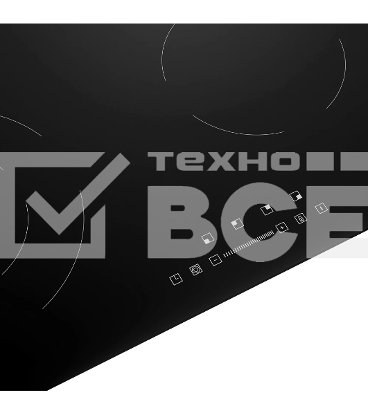 Варочная поверхность MONSHER MHE 6013, электрическая, Hi-Light, 9 уровней мощности, бустер, автоматическое отключение, таймер, индикатор остаточного тепла, сенсорное управление, цвет черный