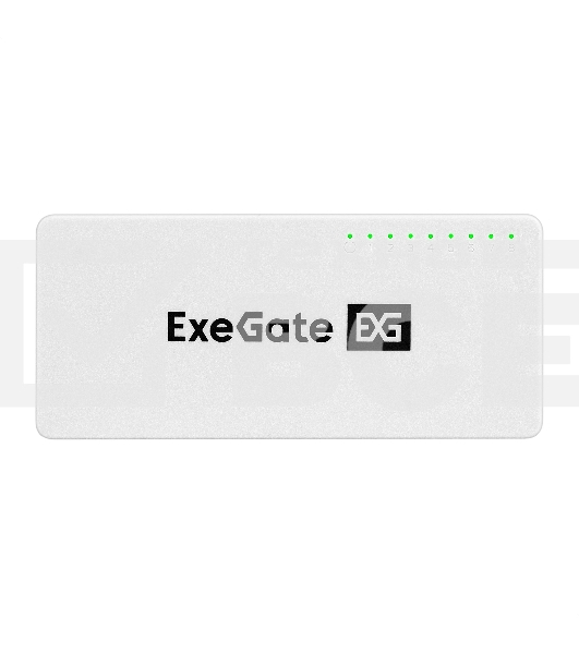 Коммутатор неуправляемый ExeGate EDES-1008C (8-портовый UTP 10/100Mbps, с функцией энергосбережения (Green Ethernet Technology), настольный/настенный)