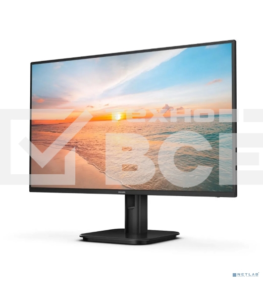 Монитор 23.8' Philips 24E1N1200A IPS 1920x1080, 120 Гц, 4 мс, 16:9, 300 кд/м², HDMI 1.4, DP 1.2, VGA, 3.5 мм, динамики (2x2 Вт), черный
