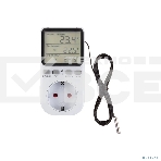 Терморегулятор цифровой 16А-01 в розетку, белый Rexant, фото5