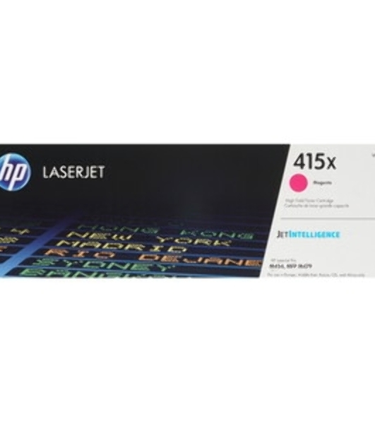 Картридж лазерный HP 415X W2033X пурпурный для HP LJ M454/MFP M479 (6000 стр.)