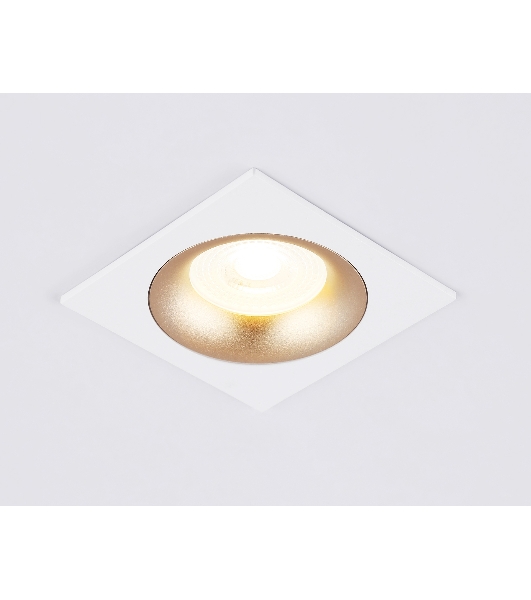 Светильник встраиваемый Ambrella light TN102728 WH/GD белый/золото GU5.3 92*92*23