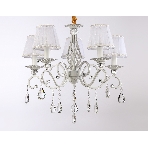Светильник Ambrella light TR4547/5 WH/SL белый/серебро E14/5 max 40W D565*500, фото3