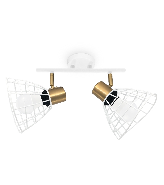 Светильник Ambrella light TR8601/2 WH/GD белый/золото E27*2 max 40W 260*154*230