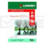 Фотобумага Lomond 0102021 A4/210г/м2/50л./белый глянцевое/матовое для струйной печати, фото 1