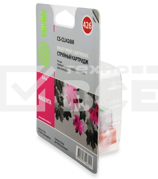 Картридж струйный Cactus CS-CLI426M пурпурный (8,4 мл.) для Canon MG5140/5240/6140/8140/MX884