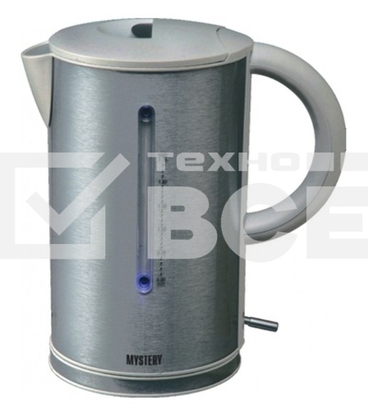 Чайник электрический Mystery MEK-1614 1.7л. 2200Вт серый (корпус: пластик)