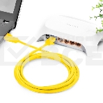 Патч-корд Greenconnect Патч-корд UTP прямой ethernet 0.5m кат.5е, RJ45, литой (Желтый) (GCR-LNC02-0.5m), фото2
