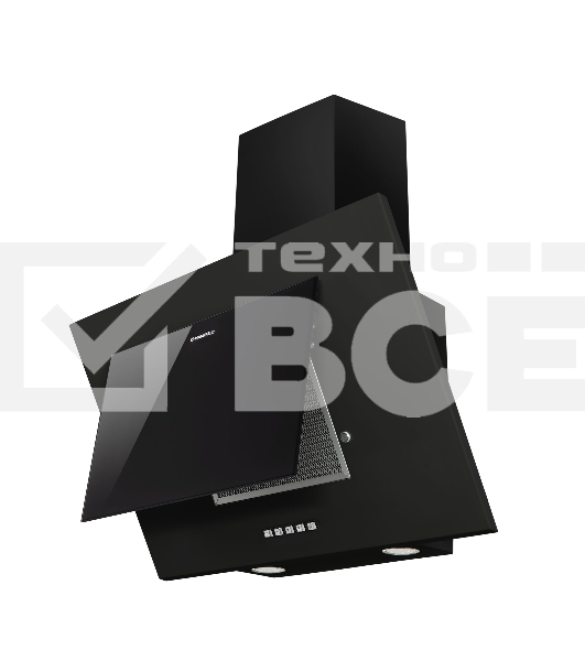 Вытяжка наклонная Maunfeld Tower C 60 черный, 60 см, 650 куб. м/ч, 51 дБ