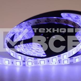 Лента LED силикон, 10 мм, IP65, SMD 5050, 60 LED/m, 12 V, цвет свечения синий