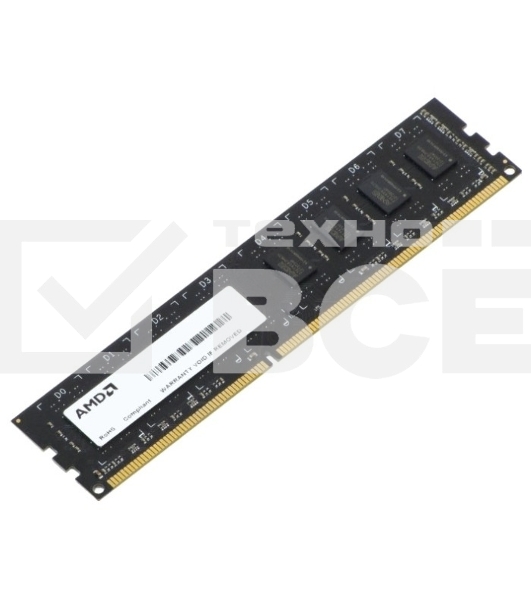 Оперативная память AMD Radeon R5, DDR3, 4GB (1x4 GB), 1600 MHz, CL11, OEM